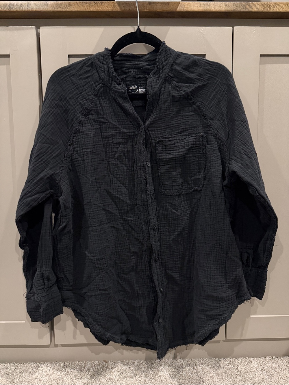 Aerie Oversized Gauze Button Up